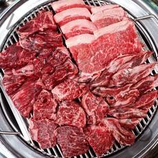 배터지는 소고기 모듬세트 총 600g ~ 1kg 택1, 갈비+안창+살치+부채+우삼겹 200g 5팩 총 1kg