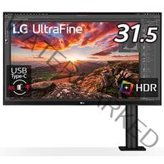 LG 인체공학 스탠드 모니터 디스플레이 32UN880-B 31.5인치4KHDRIPS 비광택USB Type-C HDMI×2 DPFreeSync스피커틸트 스위블 높이 조절 피벗 대응플리커 세이프 블루 라이트 감소