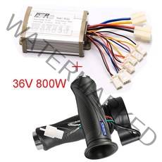 rv차량 용품 tdpro 24v36v48v 3505008001000w 모터 브러시 컨트롤러 속도 스로틀 트위스트 그립 전기 자전거 스쿠터 atv 버기 바이크, 36v 800w