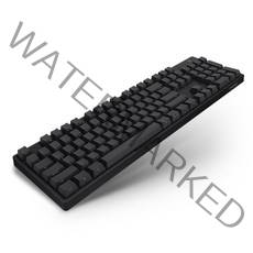 씽크웨이 체리미엄 PBT 측각 한영 기계식 키보드 저소음 적축, CROAD C604, 블랙 + 차콜그레이