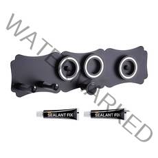 모나코올리브 메탈라인 다이슨드라이기 거치대 + 실란트픽스 2p 세트, 블랙, 1세트