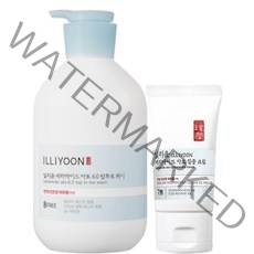 (일리윤 대용량세트)세라마이드 아토 6.0 탑투토 워시 1L+ 집중크림 75ml /무향 /약산성 /샴푸겸용바스 /연약건조한피부, 1세트