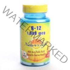 Nature's Life B-12 1000mcg 타블렛, 50개입, 1개