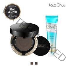 라라츄 헤어쿠션 실속세트 (본품+퍼프+앰플클렌저), 내츄럴블랙