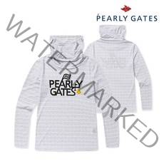 파리게이츠 골프 pearlygatesgolf여성 패턴 배색 하이넥 이너 티셔츠 P52101TI058 WH, 0[85]