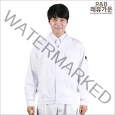 레뷰가운 EC08(상의) 남 자켓 지퍼 위생복 식품위생복 가운 주방복