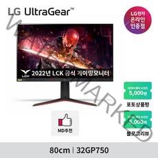 LG전자 80cm QHD IPS 165Hz HDR400 울트라기어 게이밍 모니터, 32GP750