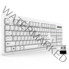 큐센 멤브레인 무선 키보드, 화이트, K1000, 일반형