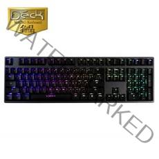 덱 DECK CBL-108S 만텔라 RGB 게이밍 기계식 유선키보드, 갈축