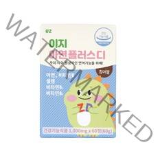 이지바이오메드 아연플러스디 딸기맛 60g, 1개, 60정