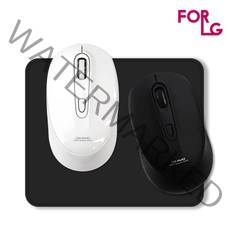 [FOR LG]무소음 무선 마우스 + 마우스 패드, 화이트