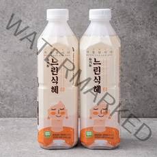 유기가공식품 인증 차를달이다 느린 식혜, 1000ml, 2개