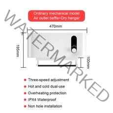 가정용 전기 온풍기HATV-벽 에어컨 히터 팬 따뜻하고 시원한 이중 사용 전기 욕실 가정 에너지 절약 세, 01 Mechanical_02 UK