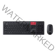 앱코 무소음 무선 키보드 + 마우스, 블랙, WKM900, 일반형