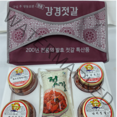 강경 영진젓갈식품 젓갈선물셋트 4종(명란 창란 낙지 갈치쌈장), 1박스