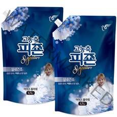 피죤 고농축 시그니처 섬유유연제 아이스플라워 리필, 1.7L, 2개