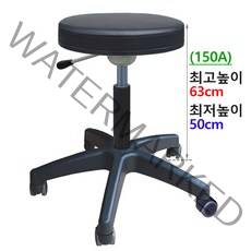 쿠팡_특수 높은의자 (2개외 주문 착불배송)원형 카운터 혈압계 작업 제도용 빵의자, A.진찰-블랙(바퀴)150A