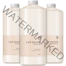 살림백서 고농축 퍼퓸 섬유유연제 에이프릴 코튼 본품, 3개, 1000ml