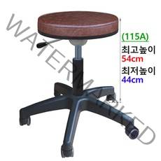 쿠팡_특수 높은의자 (2개외 주문 착불배송)원형 카운터 혈압계 작업 제도용 빵의자, A.진찰-밤색(바퀴)-115A