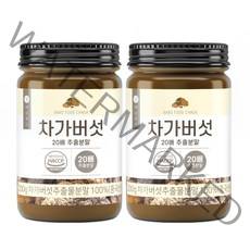 바로푸드 차가버섯 20배 추출분말, 200g, 2개