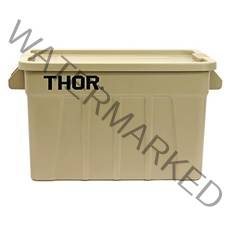 Thor 조지스 토르 수납함 캠핑 컨테이너 리빙박스 75L, 코요테