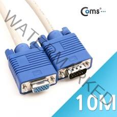 보급형) RGB 모니터(연장) 케이블(MF타입)-10M RGB케이블 영상케이블 케이블 데스크탑 노트북 PC 모니터 넷북 PDP 프로젝터 골드메탈케이블 고급형RGB 모니터케이블 RGB연장 연장케이블