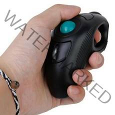 SanBeans 미니 핸드 헬드 USB 무선 손가락 트랙볼 마우스 공기 노트북 PC 컴퓨터(Black), Black, mouse001