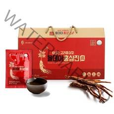 한국삼 6년근 고려홍삼정 올데이 홍삼진 50ml 30포 / 홍삼 선물세트, 1개