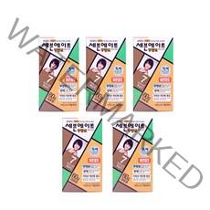 (5개SET)세븐에이트 무향료 칼라크림 염색약 7호 자연스런 흑갈색 60g 5개, 단품, 단품