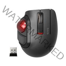Elecom 엘레콤 M-MT2DRSBK 무선 트랙볼 마우스 블랙, 무선(수신기 포함), 엄지손가락