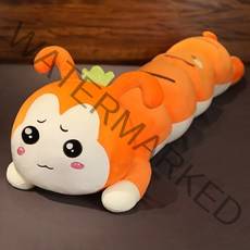애벌레 봉제인형 긴베개 동물 애착 80cm 100cm 130cm, 당근