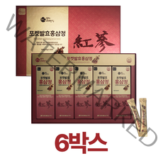고려홍삼정 대한홍삼 6년근 발효홍삼스틱 기력충전 6년근 발효홍삼 농축액 피로회복 할머니 할아버지 부모님선물 지인선물 설날선물 추석선물, 7박스