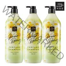 [무료배송]미쟝센 그린데이지 퍼퓸 샴푸1100ml, 3개, 1100ml
