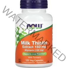 나우푸드 실리마린 밀크 시슬 추출물 터메릭 포함 150mg 베지 캡슐, 120개입, 1개