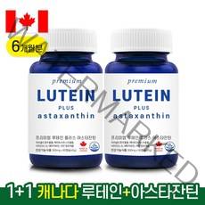 (1+1) 캐나다 루테인 아스타잔틴 지아잔틴 6개월분, 2개, 45g