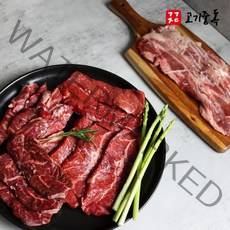 고기중독 캠핑 소고기세트 1kg (부채살400g+안창살200g+토시살200g+우삼겹200g), 단품