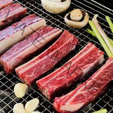 우대갈비 까칠한박여사 칼집낸 LA 우대 꽃갈비 소 갈비 1kg, 1