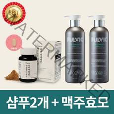 [특허] 강성식 대표 풀빅산 풀빅 샴푸 세트 탈모완화 설페이트프리샴푸 500ml (세트선택), 샴푸2개+맥주효모