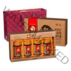고려인삼유통 6년근 고려홍삼정 GOLD + 쇼핑백, 250g, 4개