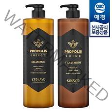 애경 [샴푸180ml 증정] 케라시스 프로폴리스 에너지 샴푸/트리트먼트 1000ml x2개, 샤인 트리트먼트