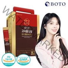 보뚜 국내산 100 6년근 고려홍삼정 순수 홍삼스틱 골드 100포 1박스