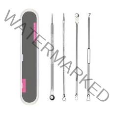 골드루쓰 큐렛 압출기 세트, 실버, 1세트