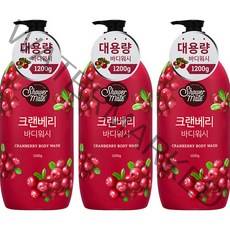 샤워메이트 크랜베리 바디워시, 1200g, 3개