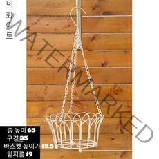 JINGHENG 베란다화분걸이대 철제 화분 걸이 거치대 받침대 벽걸이 행잉, 화이트 라지