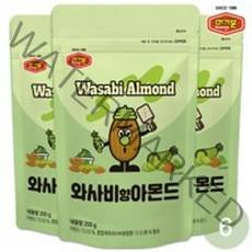 [머거본] 와사비향아몬드 200g 6봉, 없음