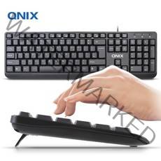 QNIX QK-3000U 유선키보드, 블랙