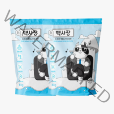 (설연휴이벤트) 백사장 가성비 고양이모래 무향 벤토나이트 6kg x 2개
