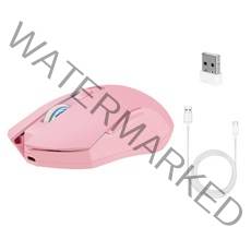 QDY 게임용 마우스 무선 USB 충전식 무선 마우스 usb 무선 컴퓨터 노트북 자동 클릭 노트북 액세서리 무선 마우스, 분홍, 모델명