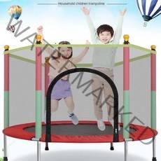 점핑 트램폴린 트램펄린 트램플린 대형 성인을위한 보호 그물이있는 실내 점프 침대, 빨간
