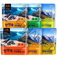 8개-일등병건빵2+찬물발열 스팀쿠커 3개+핫앤쿡 3개 골고루 랜덤혼합 6개, 110g, 1개